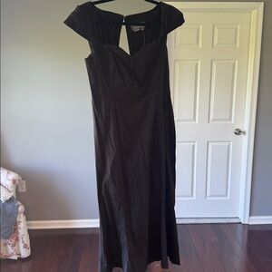 Brand new never worn Anthropologie Black Dress with Cap Sleeves